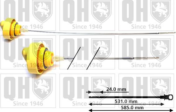 Quinton Hazell QOD158 - Asta controllo livello olio autozon.pro