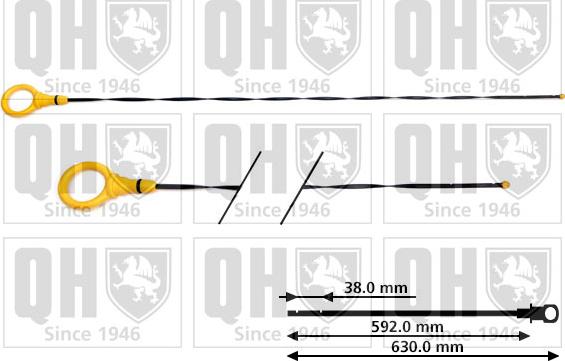 Quinton Hazell QOD162 - Asta controllo livello olio autozon.pro