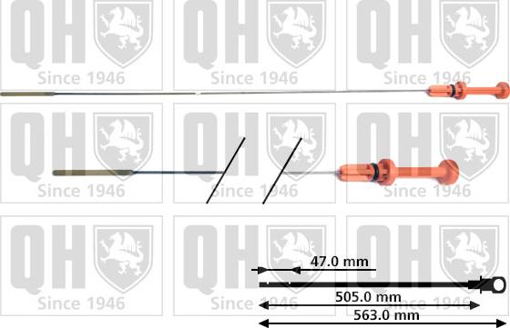 Quinton Hazell QOD100 - Asta controllo livello olio autozon.pro
