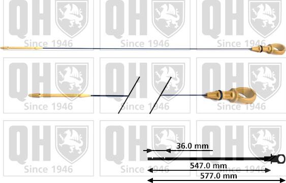 Quinton Hazell QOD115 - Asta controllo livello olio autozon.pro