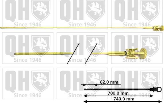 Quinton Hazell QOD134 - Asta controllo livello olio autozon.pro