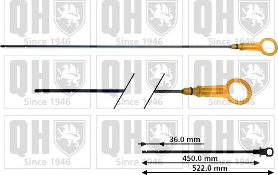 Quinton Hazell QOD131 - Asta controllo livello olio autozon.pro