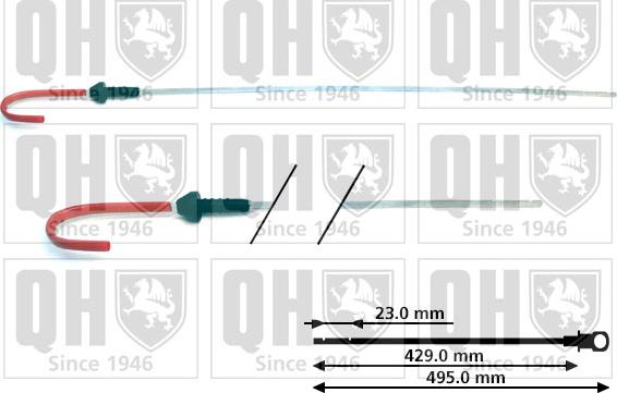 Quinton Hazell QOD138 - Asta controllo livello olio autozon.pro