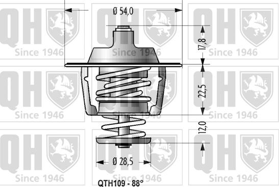 Quinton Hazell QTH109 - Termostato, Refrigerante autozon.pro