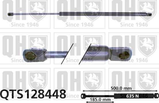 Quinton Hazell QTS128448 - Ammortizatore pneumatico, Cofano bagagli / vano carico autozon.pro