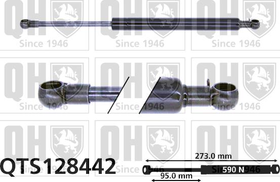 Quinton Hazell QTS128442 - Ammortizatore pneumatico, Cofano bagagli / vano carico autozon.pro