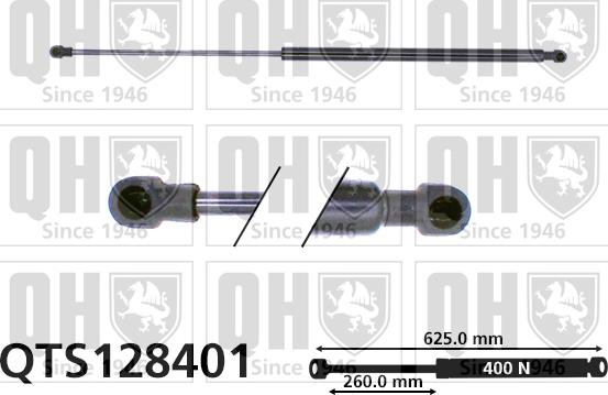 Quinton Hazell QTS128401 - Ammortizatore pneumatico, Cofano bagagli / vano carico autozon.pro