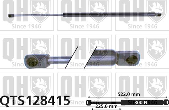 Quinton Hazell QTS128415 - Ammortizatore pneumatico, Cofano bagagli / vano carico autozon.pro