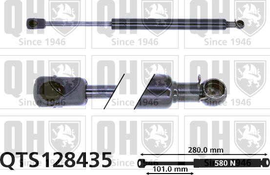 Quinton Hazell QTS128435 - Ammortizatore pneumatico, Cofano bagagli / vano carico autozon.pro