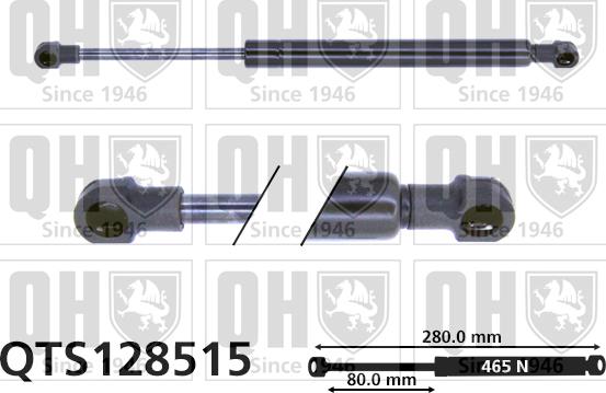 Quinton Hazell QTS128515 - Ammortizatore pneumatico, Cofano bagagli / vano carico autozon.pro