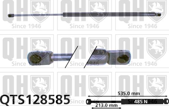 Quinton Hazell QTS128585 - Ammortizatore pneumatico, Cofano bagagli / vano carico autozon.pro