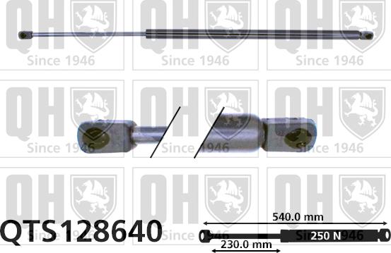 Quinton Hazell QTS128640 - Ammortizzatore pneumatico, Cofano motore autozon.pro