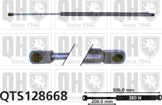 Quinton Hazell QTS128668 - Ammortizatore pneumatico, Cofano bagagli / vano carico autozon.pro