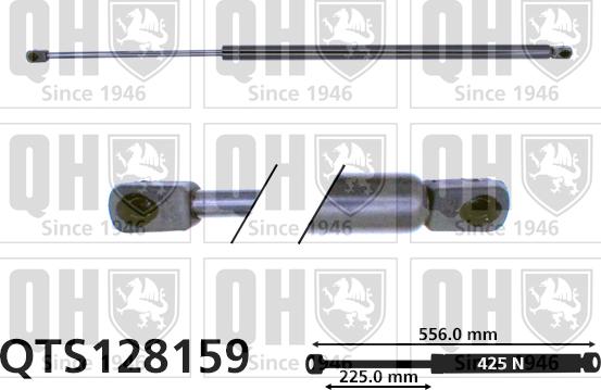 Quinton Hazell QTS128159 - Ammortizatore pneumatico, Cofano bagagli / vano carico autozon.pro