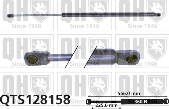 Quinton Hazell QTS128158 - Ammortizatore pneumatico, Cofano bagagli / vano carico autozon.pro