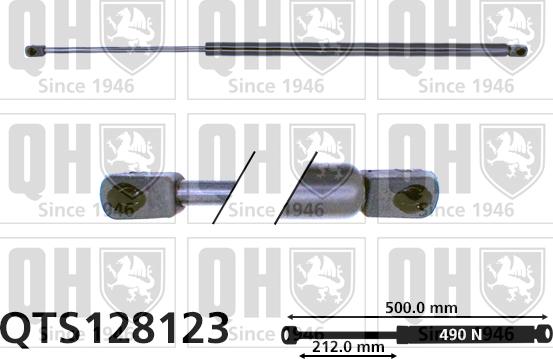 Quinton Hazell QTS128123 - Ammortizatore pneumatico, Cofano bagagli / vano carico autozon.pro