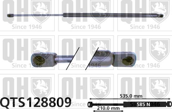 Quinton Hazell QTS128809 - Ammortizatore pneumatico, Cofano bagagli / vano carico autozon.pro