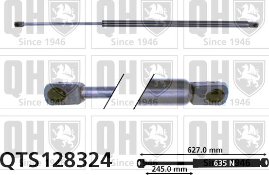 Quinton Hazell QTS128324 - Ammortizatore pneumatico, Cofano bagagli / vano carico autozon.pro