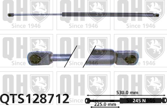 Quinton Hazell QTS128712 - Ammortizzatore pneumatico, Cofano motore autozon.pro