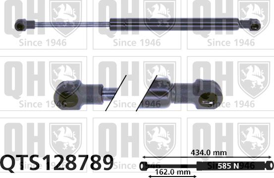 Quinton Hazell QTS128789 - Ammortizatore pneumatico, Cofano bagagli / vano carico autozon.pro