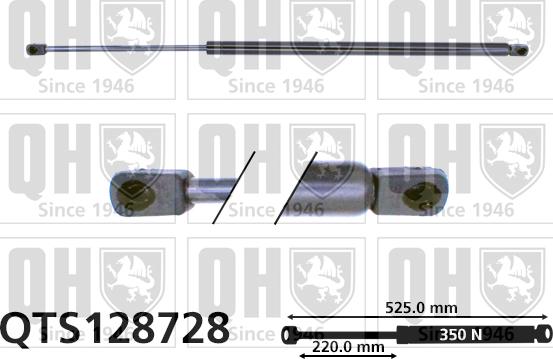 Quinton Hazell QTS128728 - Ammortizatore pneumatico, Cofano bagagli / vano carico autozon.pro