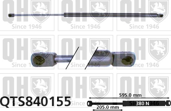 Quinton Hazell QTS840155 - Ammortizatore pneumatico, Cofano bagagli / vano carico autozon.pro