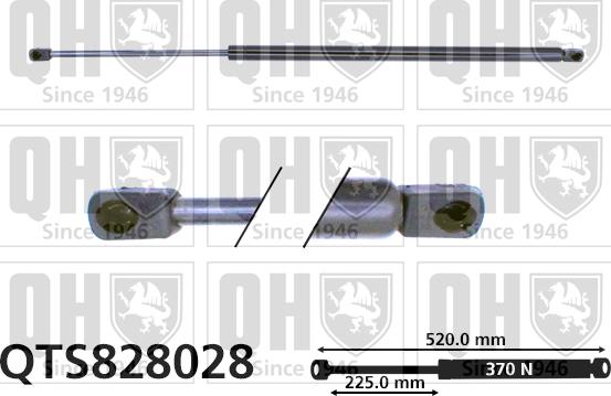 Quinton Hazell QTS828028 - Ammortizatore pneumatico, Cofano bagagli / vano carico autozon.pro