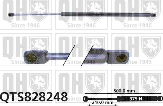 Quinton Hazell QTS828248 - Ammortizatore pneumatico, Cofano bagagli / vano carico autozon.pro