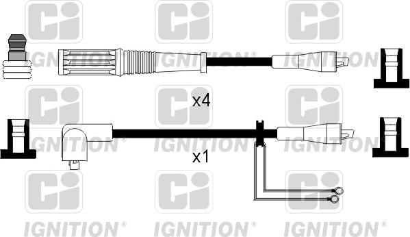 Quinton Hazell XC543 - Kit cavi accensione autozon.pro