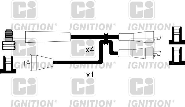 Quinton Hazell XC1013 - Kit cavi accensione autozon.pro