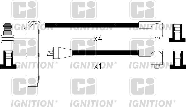 Quinton Hazell XC101 - Kit cavi accensione autozon.pro