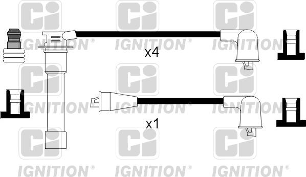 Quinton Hazell XC1027 - Kit cavi accensione autozon.pro