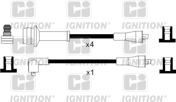 Quinton Hazell XC1107 - Kit cavi accensione autozon.pro