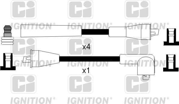 Quinton Hazell XC836 - Kit cavi accensione autozon.pro