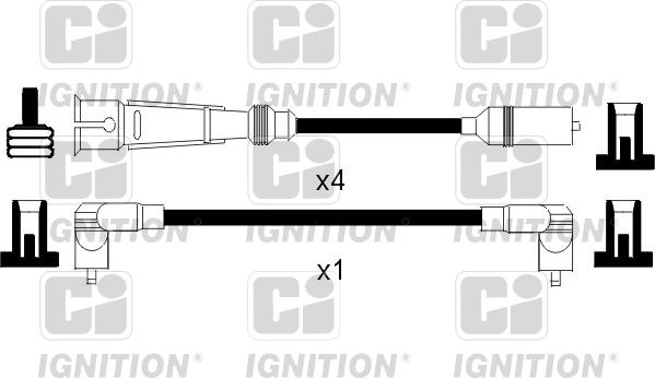 Quinton Hazell XC828 - Kit cavi accensione autozon.pro