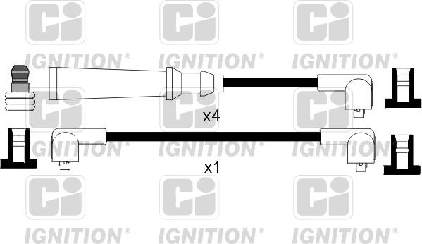 Quinton Hazell XC349 - Kit cavi accensione autozon.pro