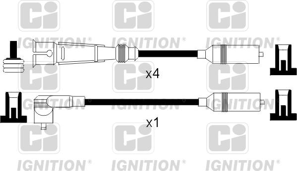 Quinton Hazell XC760 - Kit cavi accensione autozon.pro