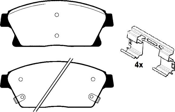 Raicam RA.0968.0K1 - Kit pastiglie freno, Freno a disco autozon.pro