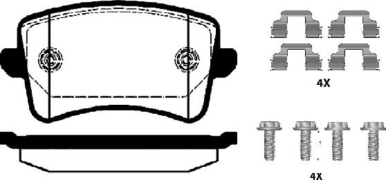 Raicam RA.0915.0K2 - Kit pastiglie freno, Freno a disco autozon.pro