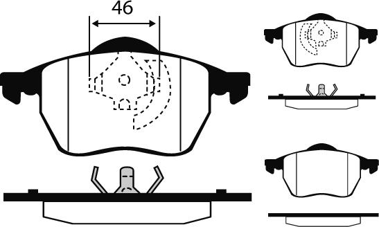 Raicam RA.0429.4 - Kit pastiglie freno, Freno a disco autozon.pro