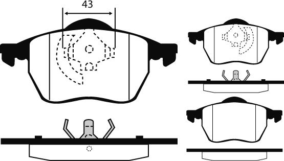 Raicam RA.0429.6 - Kit pastiglie freno, Freno a disco autozon.pro