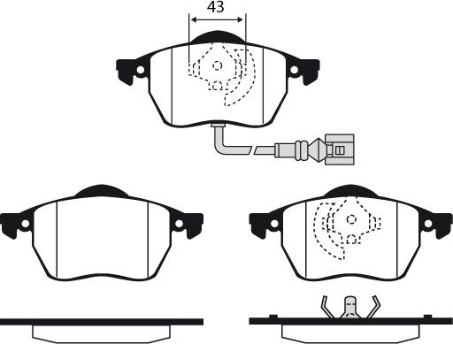 Raicam RA.0429.3 - Kit pastiglie freno, Freno a disco autozon.pro