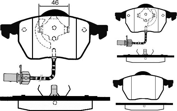 Raicam RA.0429.2 - Kit pastiglie freno, Freno a disco autozon.pro