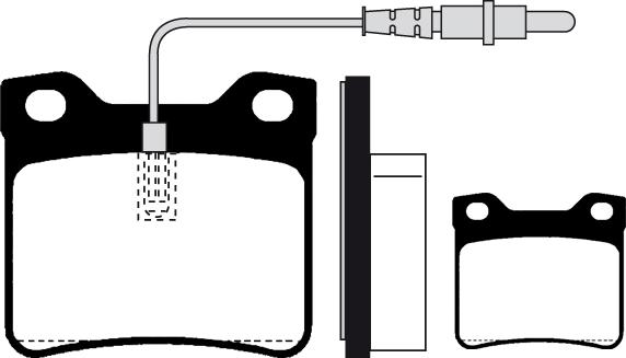 Akebono AN-4310WK - Kit pastiglie freno, Freno a disco autozon.pro