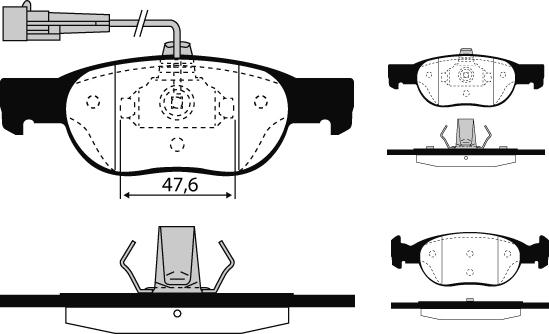 Raicam RA.0612.3 - Kit pastiglie freno, Freno a disco autozon.pro