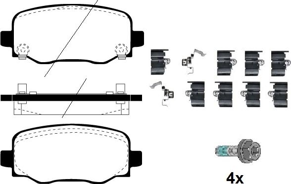 Raicam RA.0109.0K1 - Kit pastiglie freno, Freno a disco autozon.pro