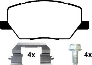 Raicam RA.0110.0K1 - Kit pastiglie freno, Freno a disco autozon.pro