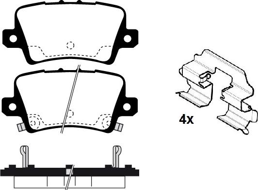 HELLA T1569 - Kit pastiglie freno, Freno a disco autozon.pro