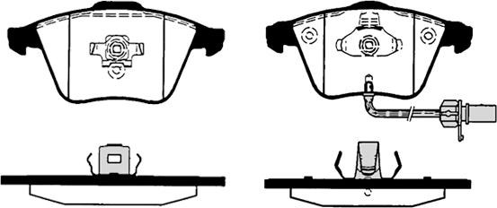 Raicam RA.0824.4 - Kit pastiglie freno, Freno a disco autozon.pro