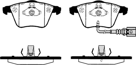 Raicam RA.0824.5 - Kit pastiglie freno, Freno a disco autozon.pro